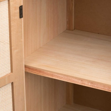 comoda madera natural 1p.-4 cj. 80x40x82 cm