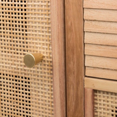 comoda madera natural 1p.-4 cj. 80x40x82 cm