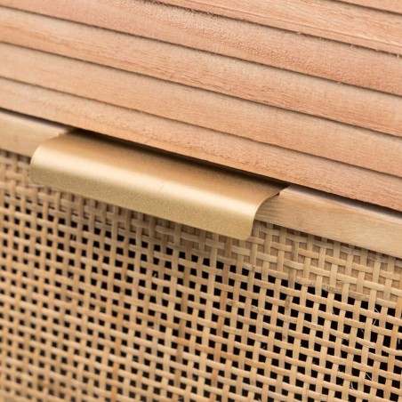 comoda madera natural 1p.-4 cj. 80x40x82 cm