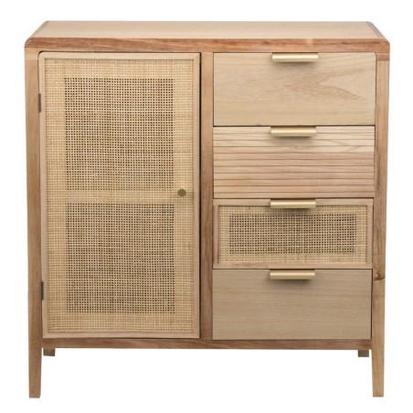 comoda madera natural 1p.-4 cj. 80x40x82 cm