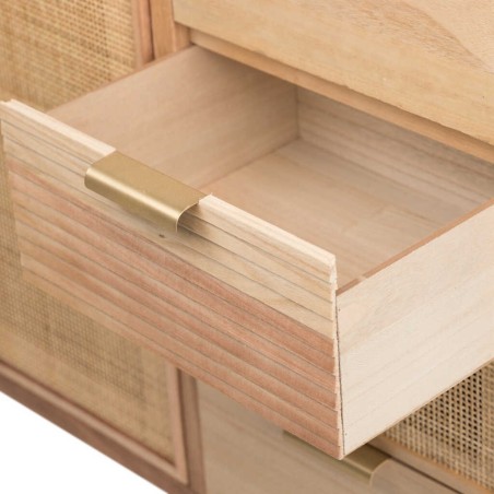 comoda madera natural 1p.-4 cj. 80x40x82 cm