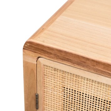 comoda madera natural 1p.-4 cj. 80x40x82 cm 2