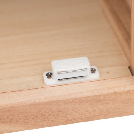 mueble tv madera natural 120x40x50 cm