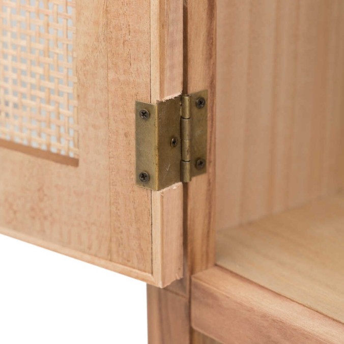 mueble tv madera natural 120x40x50 cm