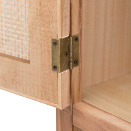 mueble tv madera natural 120x40x50 cm