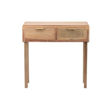 consola madera natural 80x30x78 cm