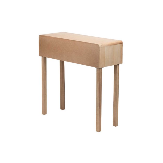 consola madera natural 80x30x78 cm