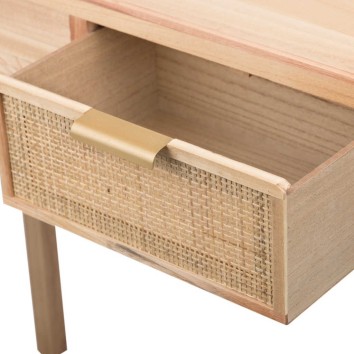 consola madera natural 80x30x78 cm 2