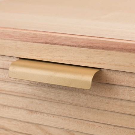 consola madera natural 80x30x78 cm