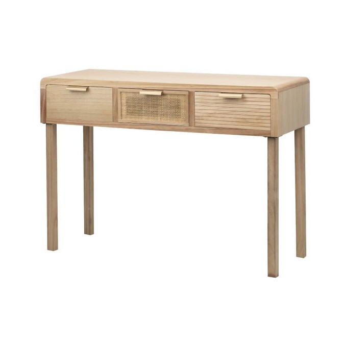 escritorio madera natural 110x40x78 cm