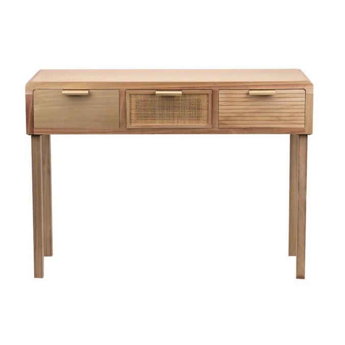 escritorio madera natural 110x40x78 cm