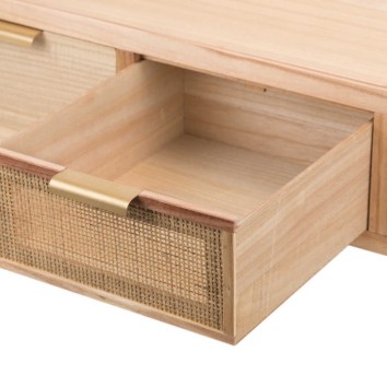 mesa centro madera natural 110x50x45 cm 2