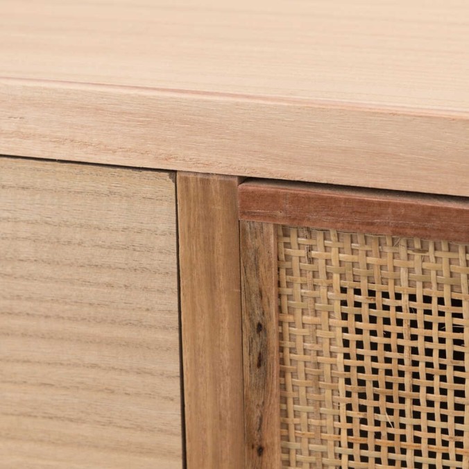 mesa centro madera natural 110x50x45 cm