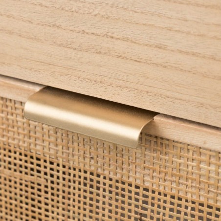 zapatero madera natural 80x30x107 cm