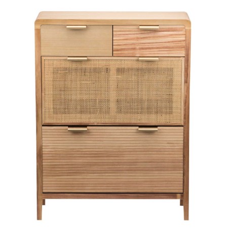 zapatero madera natural 80x30x107 cm