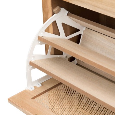 zapatero madera natural 80x30x107 cm