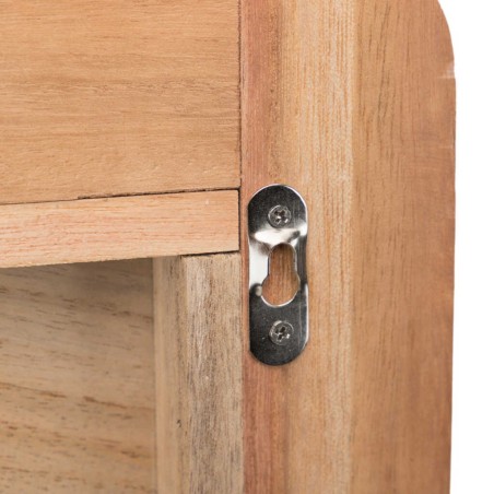 cabecero madera natural 160x120x3,5 cm