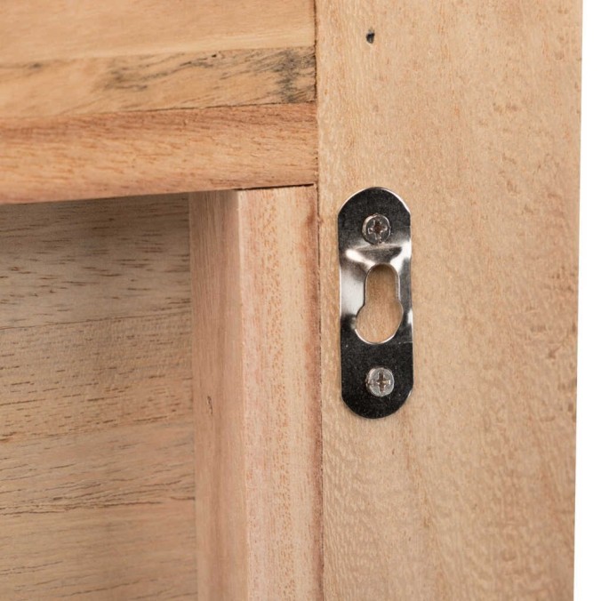 cabecero madera natural 100x120x3,5 cm