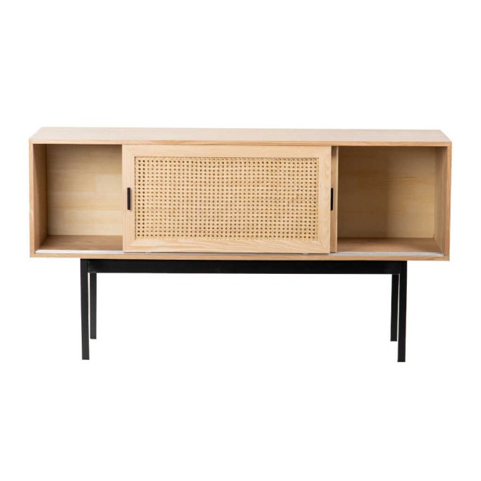 aparador rejilla c/ puertas correderas 140x38x75cm aparador rejilla c/ puertas correderas 140x38x75cm