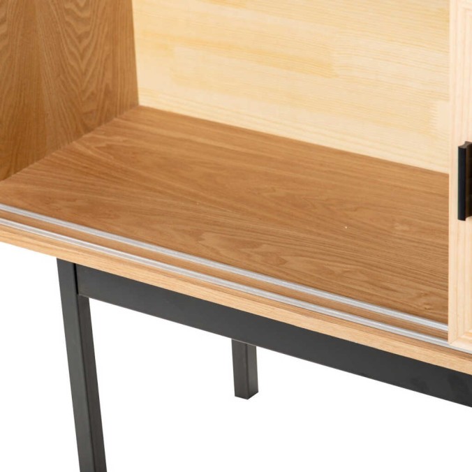 aparador rejilla c/ puertas correderas 140x38x75cm aparador rejilla c/ puertas correderas 140x38x75cm