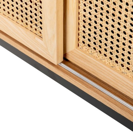 aparador rejilla c/ puertas correderas 140x38x75cm