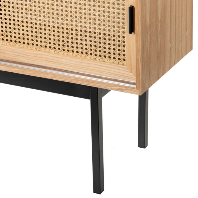 aparador rejilla c/ puertas correderas 140x38x75cm aparador rejilla c/ puertas correderas 140x38x75cm