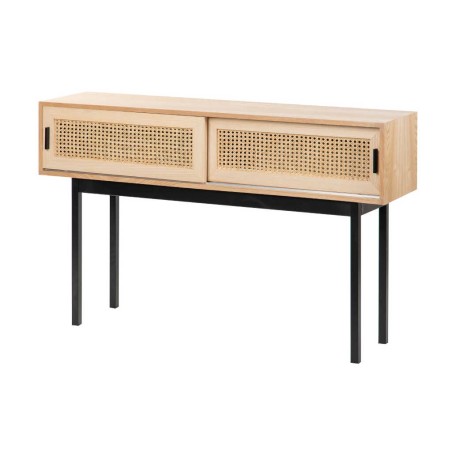 consola rejilla puertas correderas 120x30x75 cm