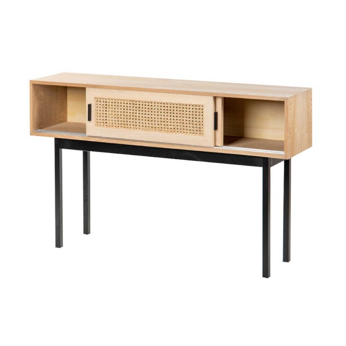 consola rejilla puertas correderas 120x30x75 cm