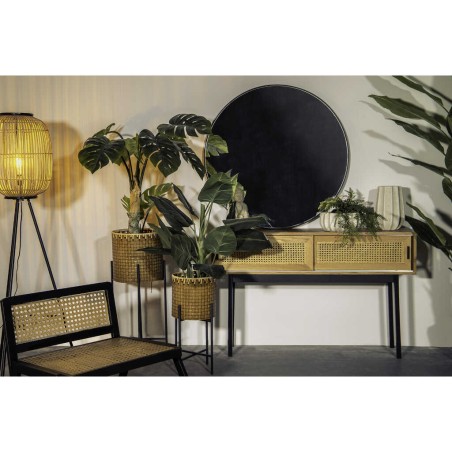 consola rejilla puertas correderas 120x30x75 cm