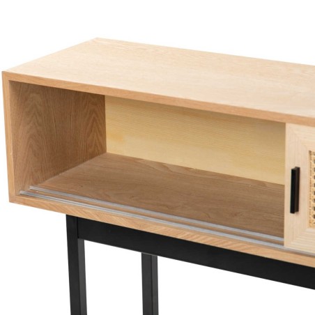 consola rejilla puertas correderas 120x30x75 cm