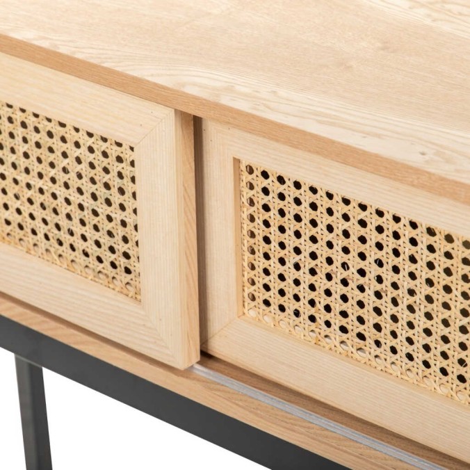 consola rejilla puertas correderas 120x30x75 cm