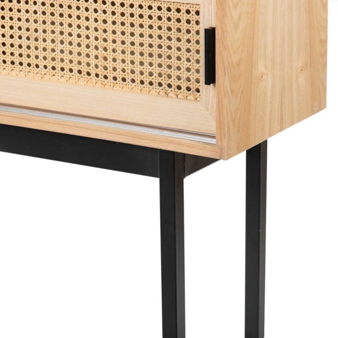 consola rejilla puertas correderas 120x30x75 cm