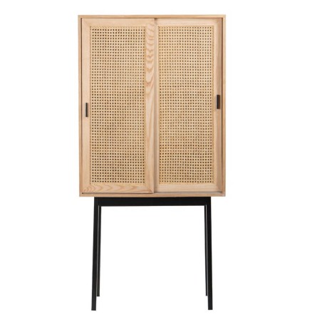 cabinet rejilla c/ puertas deslizante 76x40x154 cm