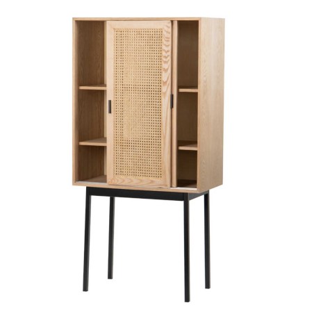 cabinet rejilla c/ puertas deslizante 76x40x154 cm