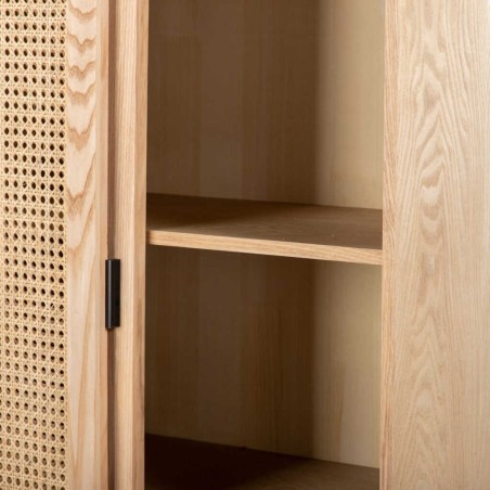 cabinet rejilla c/ puertas deslizante 76x40x154 cm