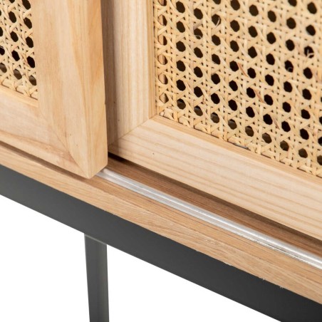 cabinet rejilla c/ puertas deslizante 76x40x154 cm