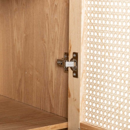 cabinet madera con ratán 42x50x180 cm