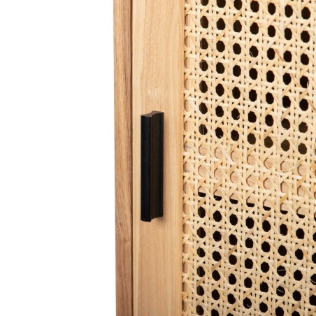 cabinet madera con ratán 42x50x180 cm