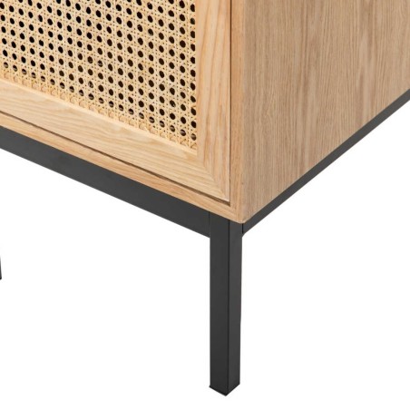 cabinet madera con ratán 42x50x180 cm