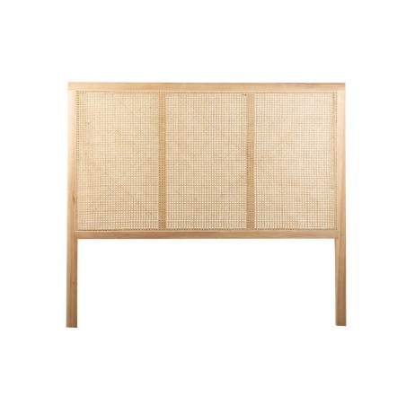 cabecero madera con ratán 160x4x140 cm