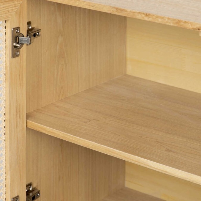 aparador 3 puertas rejilla 140x40x85 cm