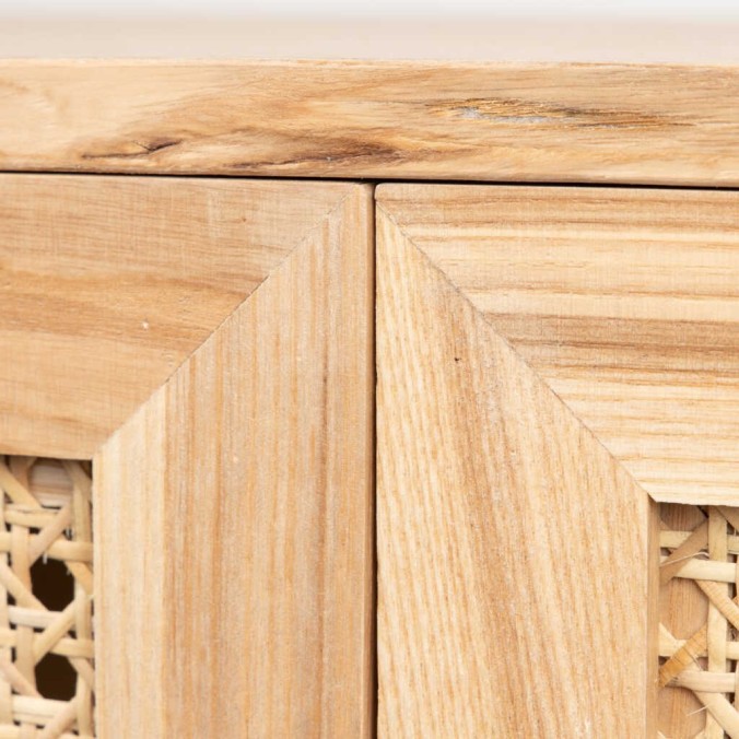 aparador 3 puertas rejilla 140x40x85 cm