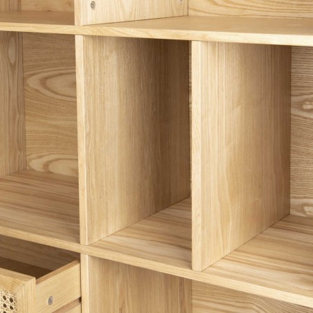 librero rejilla 90x35x175 cm