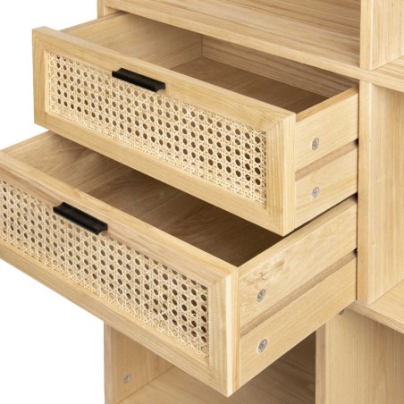 librero rejilla 90x35x175 cm