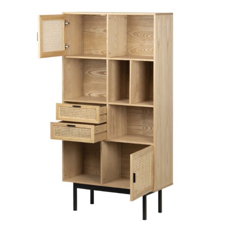 librero rejilla 90x35x175 cm