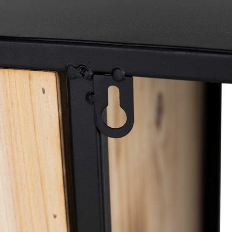 estanteria madera/hierro 80x26x171 cm