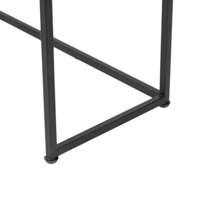 consola metal-madera-cristal 100x25x80 cm 