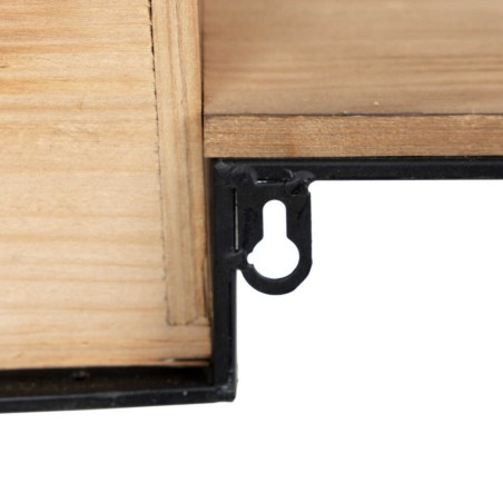 consola metal-madera-cristal 100x25x80 cm 