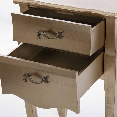 mesita madera champagne 45x34x69