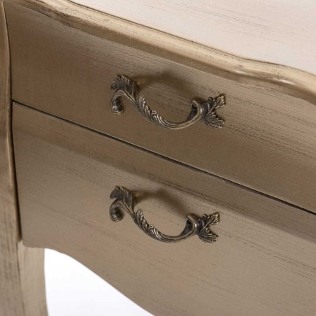 mesita madera champagne 45x34x69